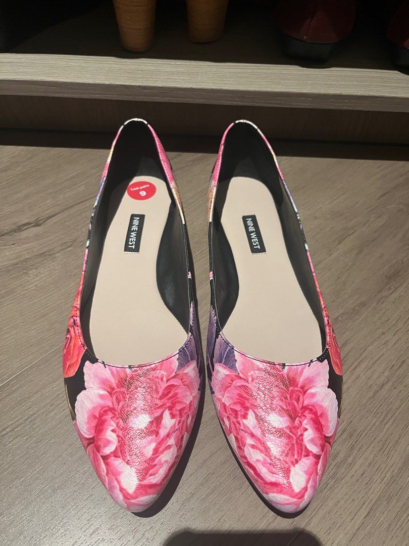Nine west floral flats online