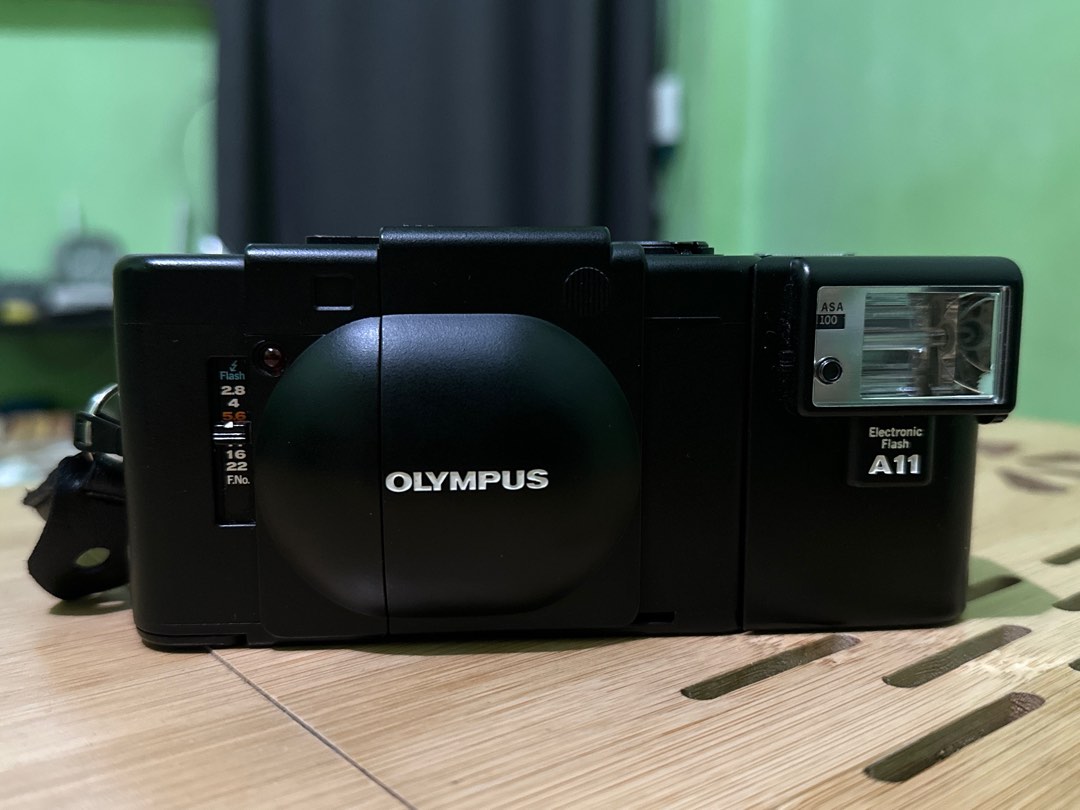 Olympus XA with Flash, Photography, Cameras on Carousell
