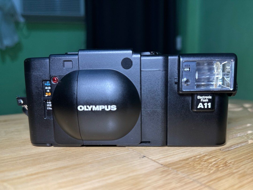 Olympus XA with Flash, Photography, Cameras on Carousell