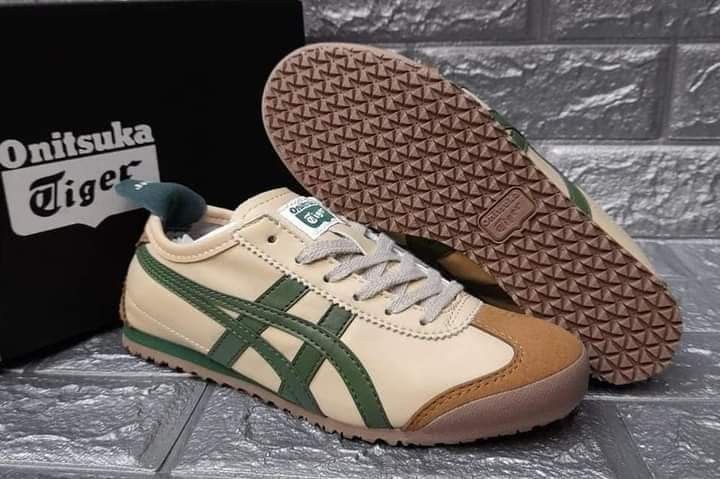 onitsuka tiger beige grass green