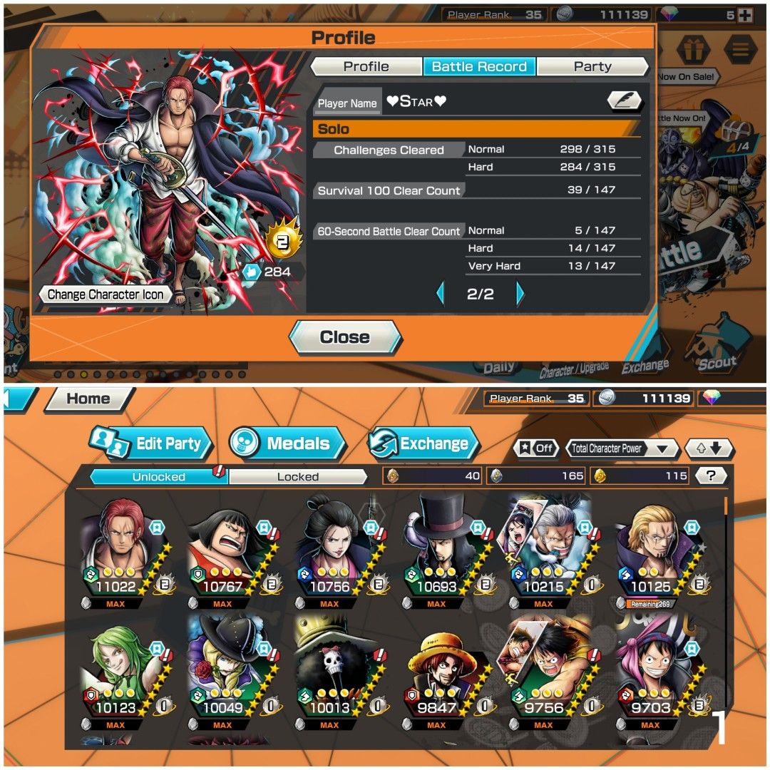 OPBR One Piece Bounty Rush Account Shanks Red Extreme Legendary, Video