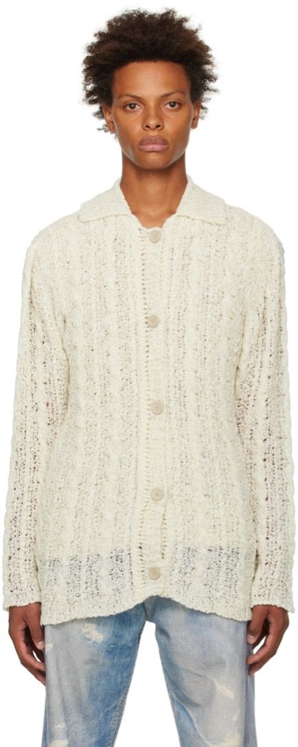 OUR LEGACY Off-White Big Cardigan, 名牌, 服裝- Carousell