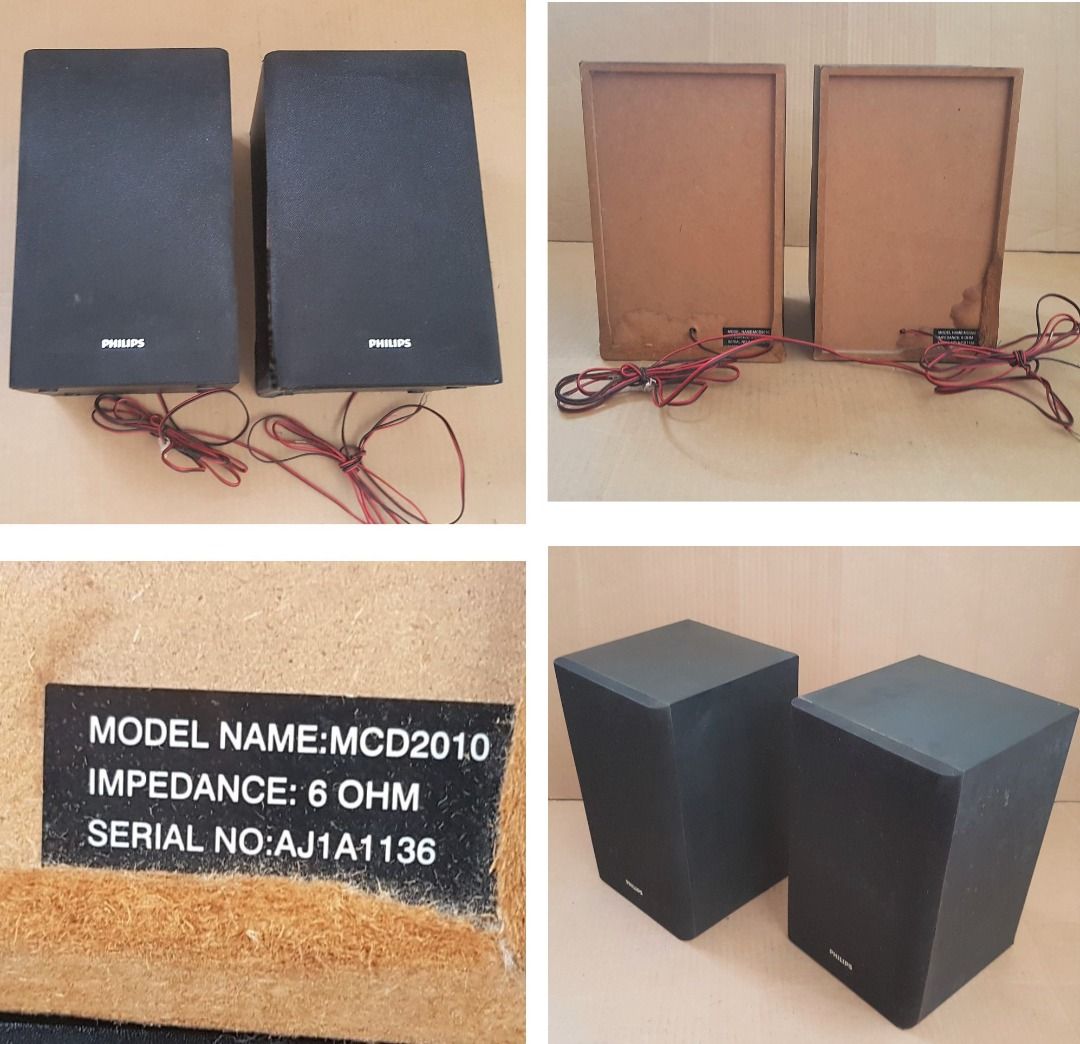 Philips 2Way Speaker System, Philips MCD2010, 2 Philips Tower Speakers