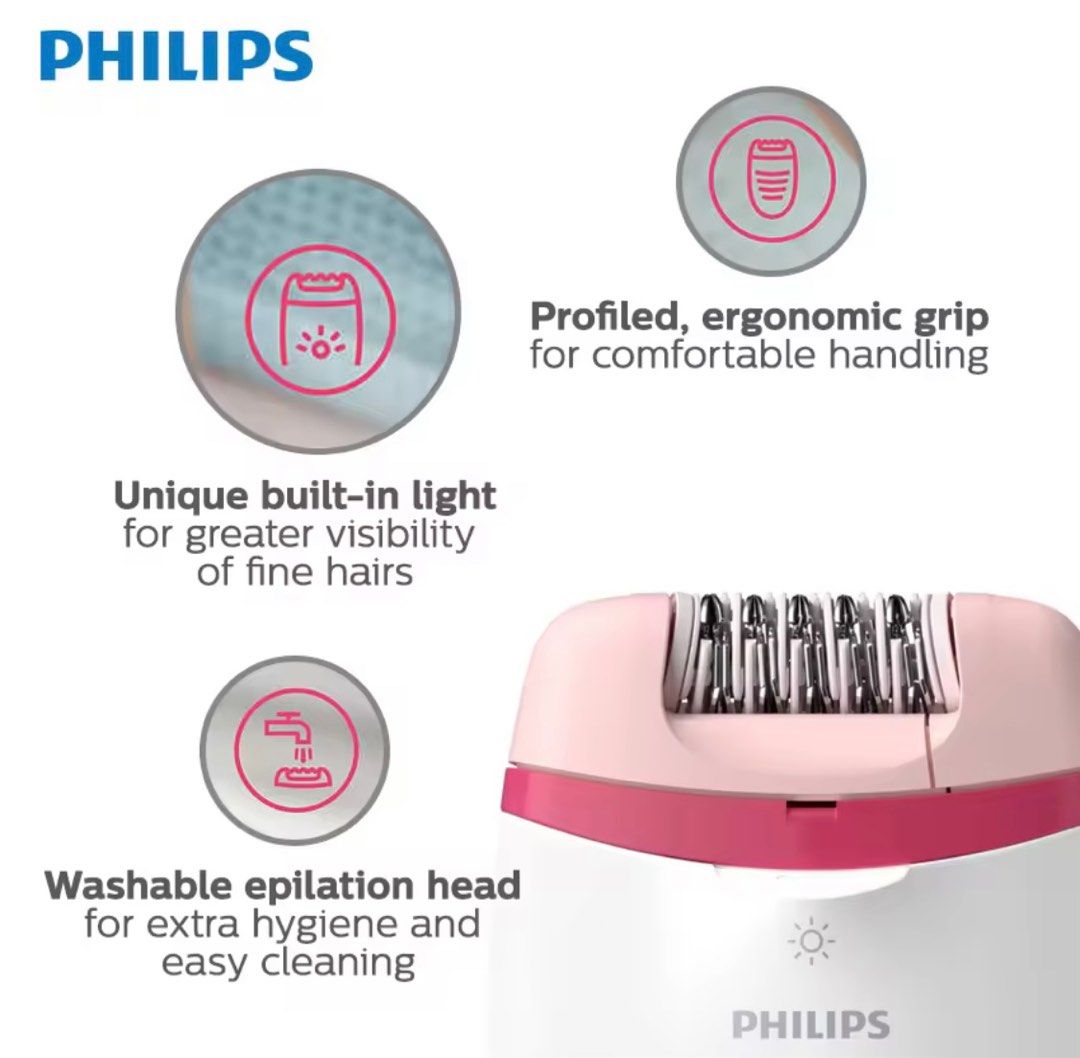 Philips Satinelle Essential Epilator (BRE255), Beauty & Personal Care