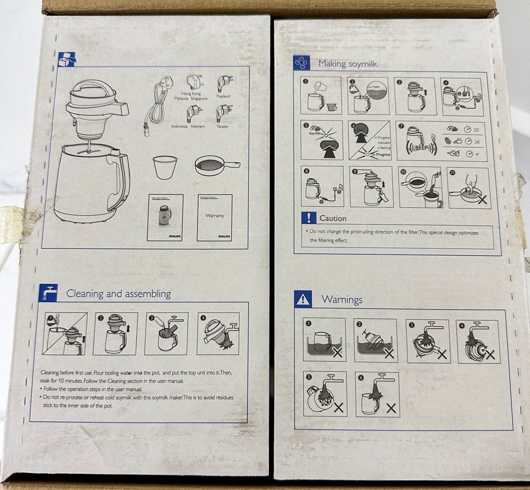 Philips Soy milk maker, TV & Home Appliances, Kitchen Appliances