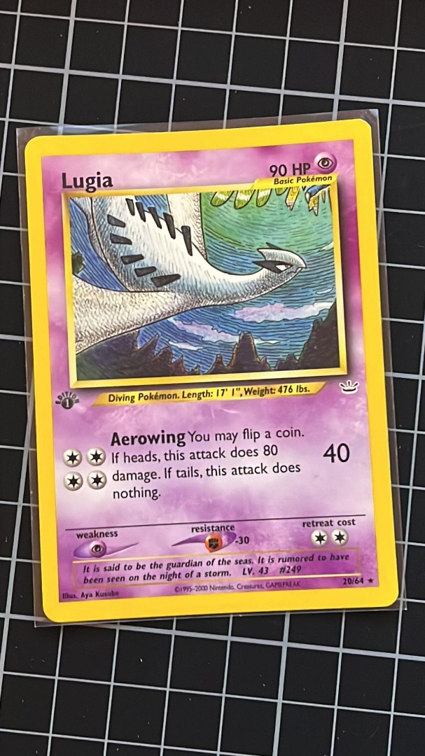 Pokemon TCG Lugia [1st Edition] 20/64 Neo Revelation, 興趣及遊戲