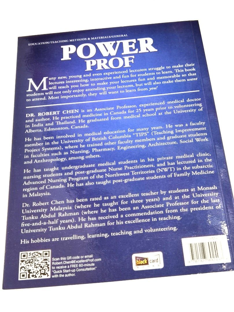 Power Prof How To Make Your Lecture Fun And Memorable Book By Dr Robert ...