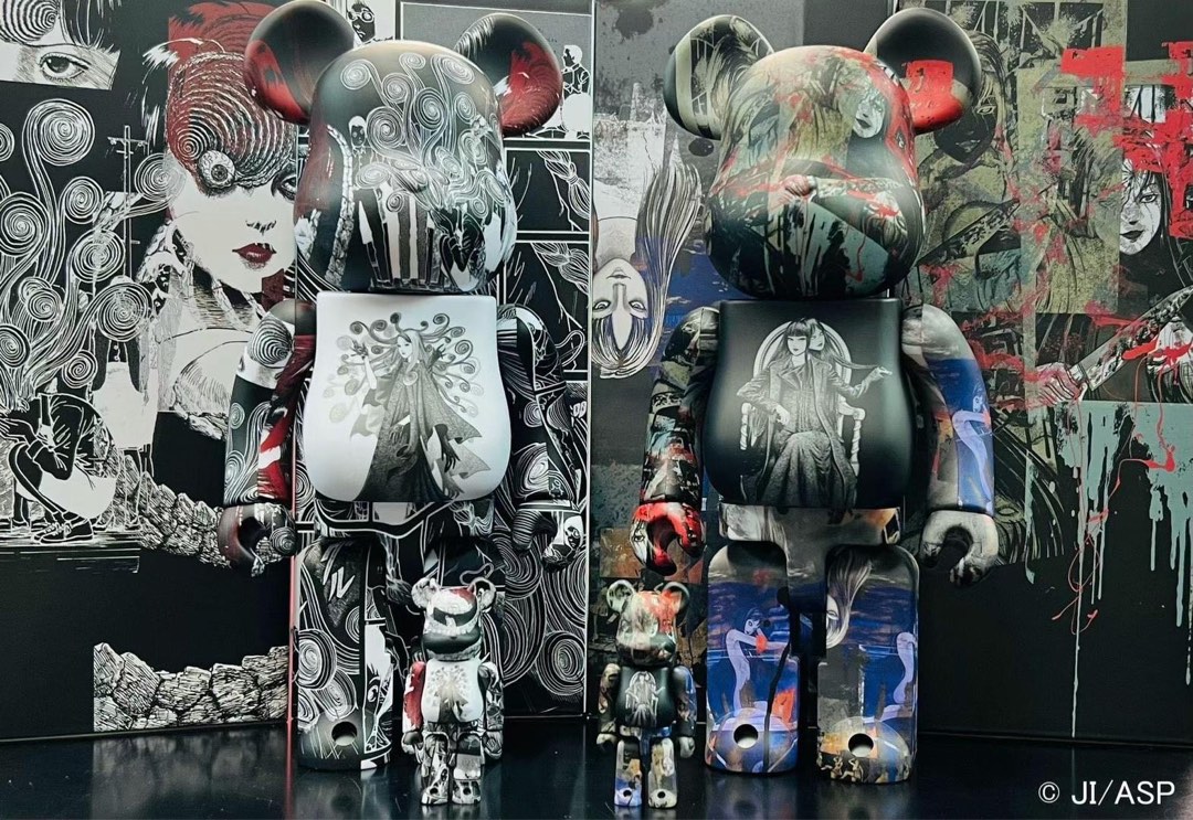 Pre order (1 pair) BE@RBRICK S'YTE × Junji Ito UZUMAKI x Junji