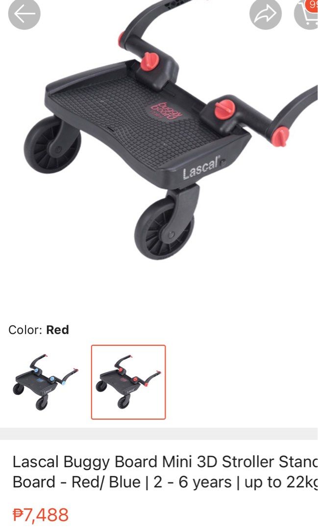 Rare Lascal Buggy Board (Category: Strollers) located in Manila. Submitted by thecluttershop_2018 (Listing ID 1214023091, Image 2). Description: Well taken care of. Used for only for a few times. Bought this along with our daughter’s Mama’s and Papa’s Stroller for 6k including freight fees; stroller connector kit to be provided by the buyer. .