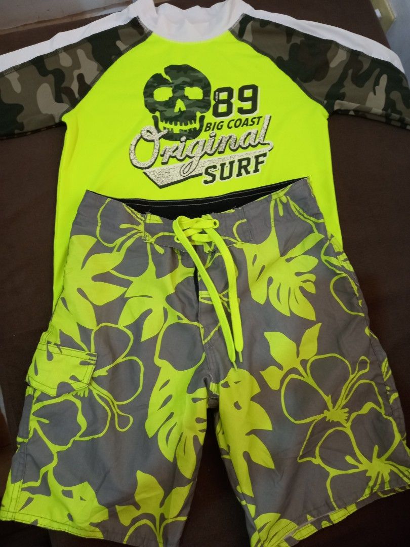 Rashguard with boardshort kids, Babies & Kids, Babies & Kids Fashion on