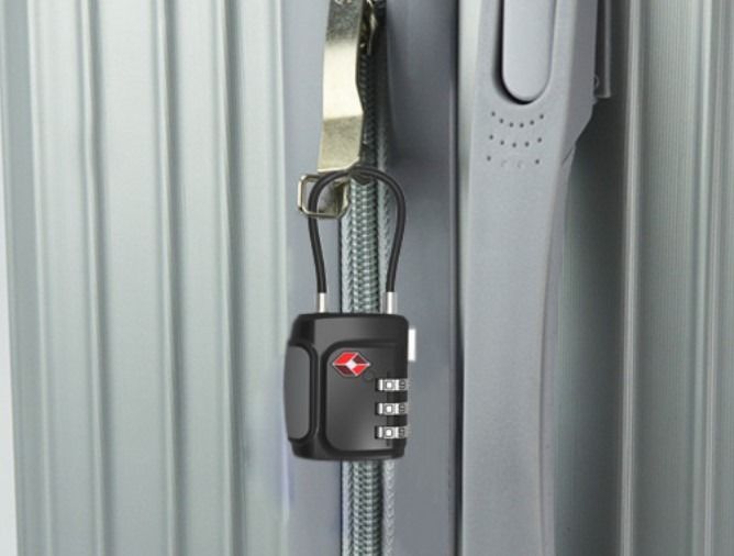 Safety Lock Customs Password Padlock Wire Rope Zinc Alloy (H0292 ...