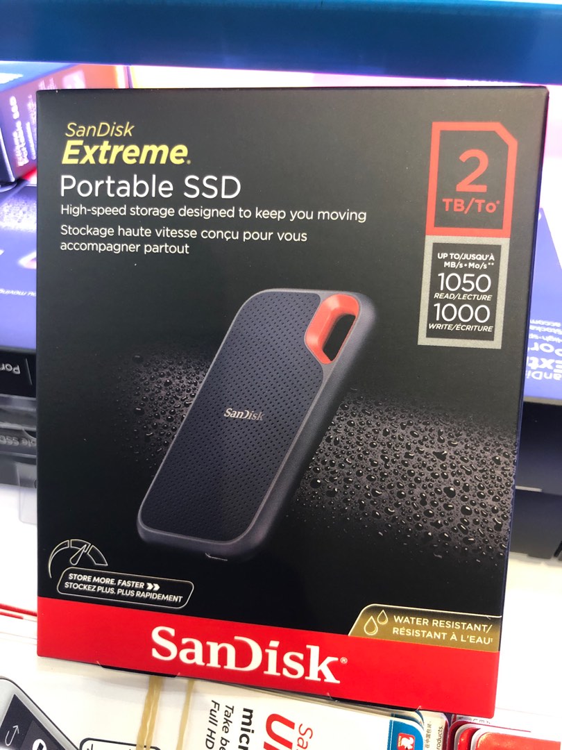 Sandisk Extreme portable ssd E61 2tb , 電腦＆科技, 電腦周邊及配件
