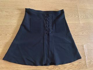Sandro lace up skirt