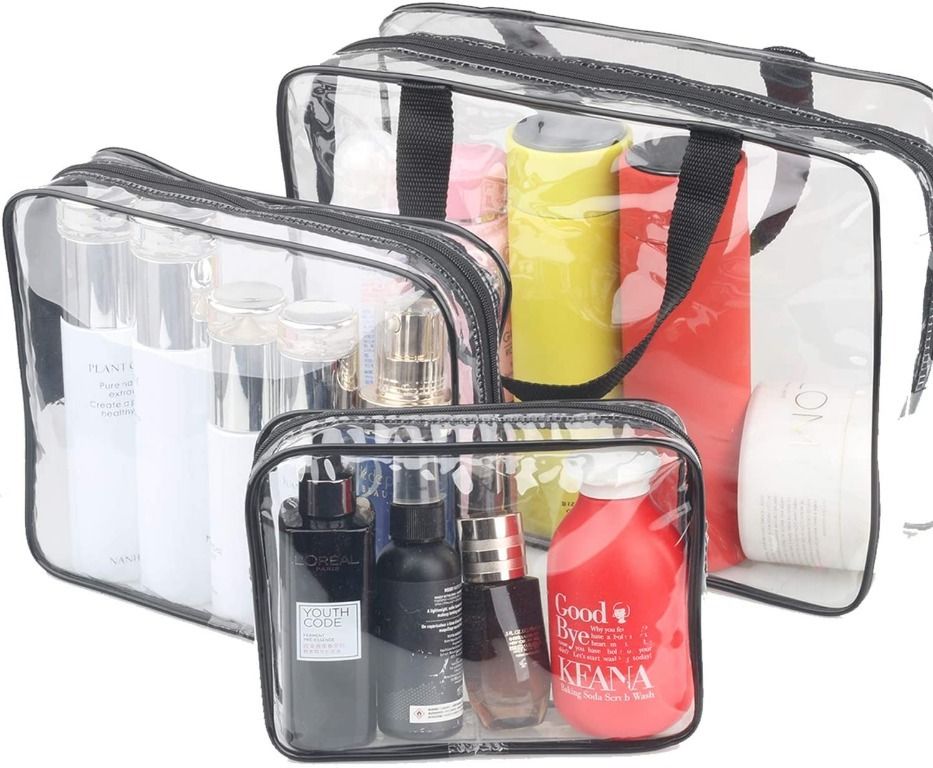 Baggallini Clear Travel Pouches Black