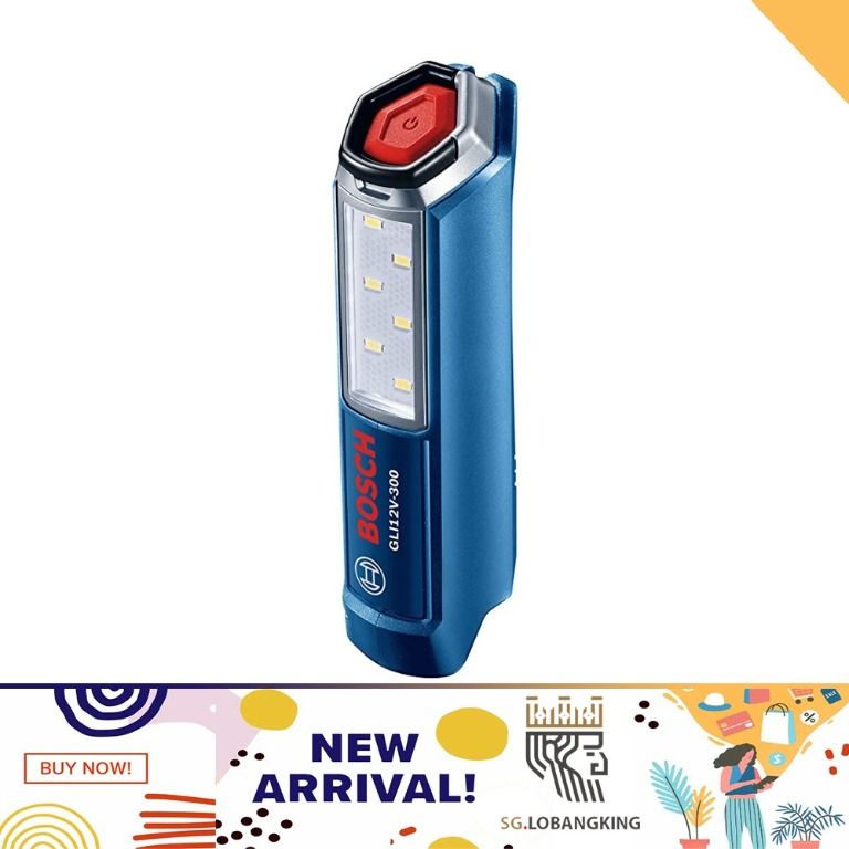 [sg stock] Bosch 12V Max LED Worklight Bare Tool GLI12V300N, Furniture