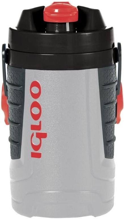 IGLOO PROformance 1 Quart Deporte JUG- Gris Ceniza/Rojo Calor, Gris, N/A