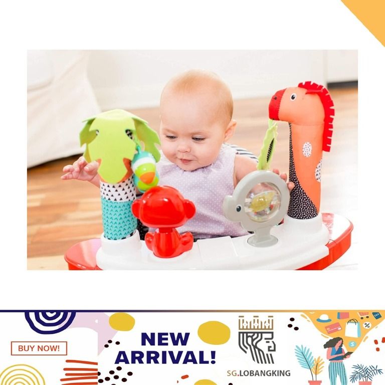 Infantino seat with outlet tray