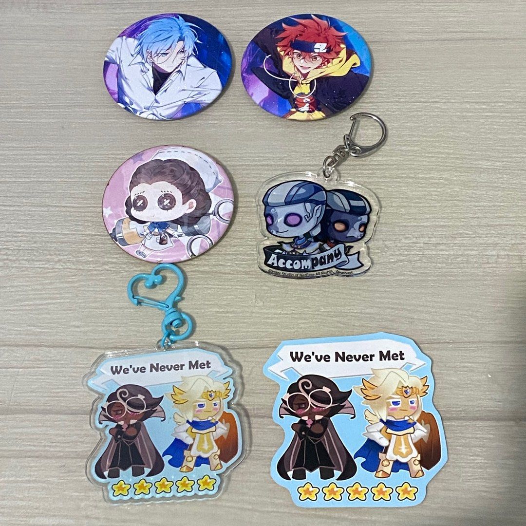 sk8 infinity idv cookie run kingdom keychains badges standees, Hobbies