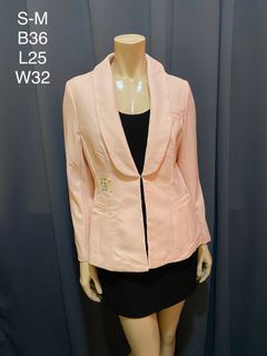 Small to Medium Light pink blazer coat office casual