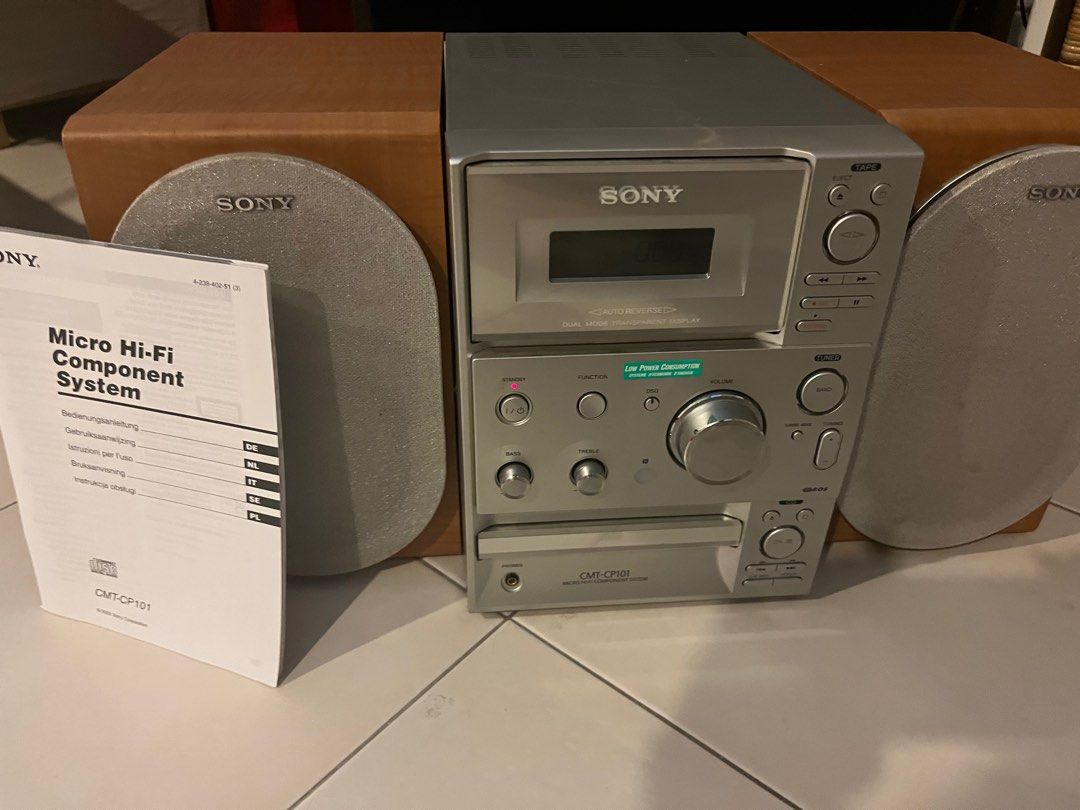 Sony CD & Cassette HiFi System, Audio, Other Audio Equipment on Carousell