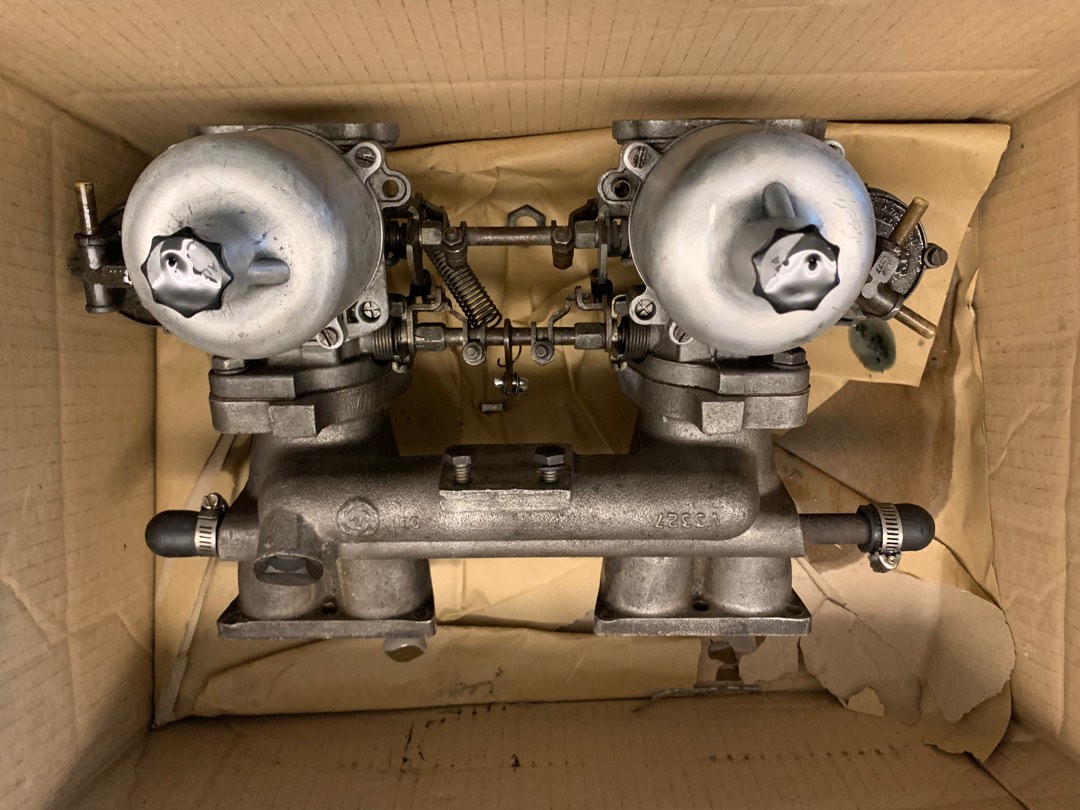 SU HS4 DUAL CARBURETTOR WITH INLET MANIFOLD FOR MG MIDGET or TRIUMPH