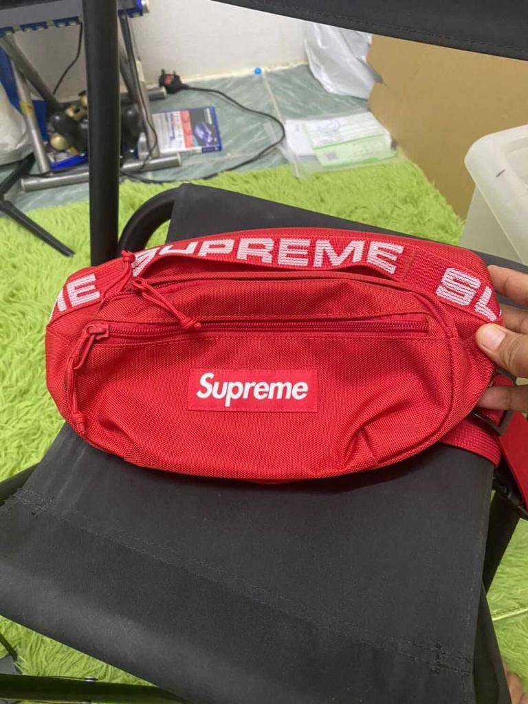 Fake supreme waist bag cheap ss18