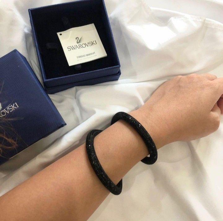 Swarovski black deals crystal bracelet