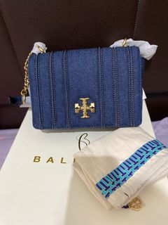 Tas toryburch kira denim authentic