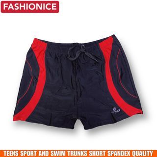 Teens Sport And Swimming Trunks Short Quality Spandex