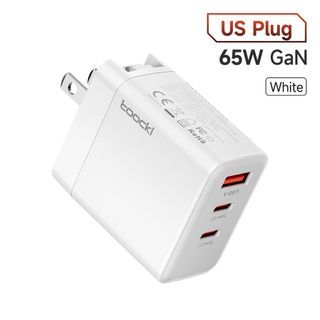 Toocki 65W GaN Charger USB C PD Quick Charge QC3.0 4.0 PD3.0 Type C Foldable Fast Charger for Samsung Xiaomi Macbook iPad