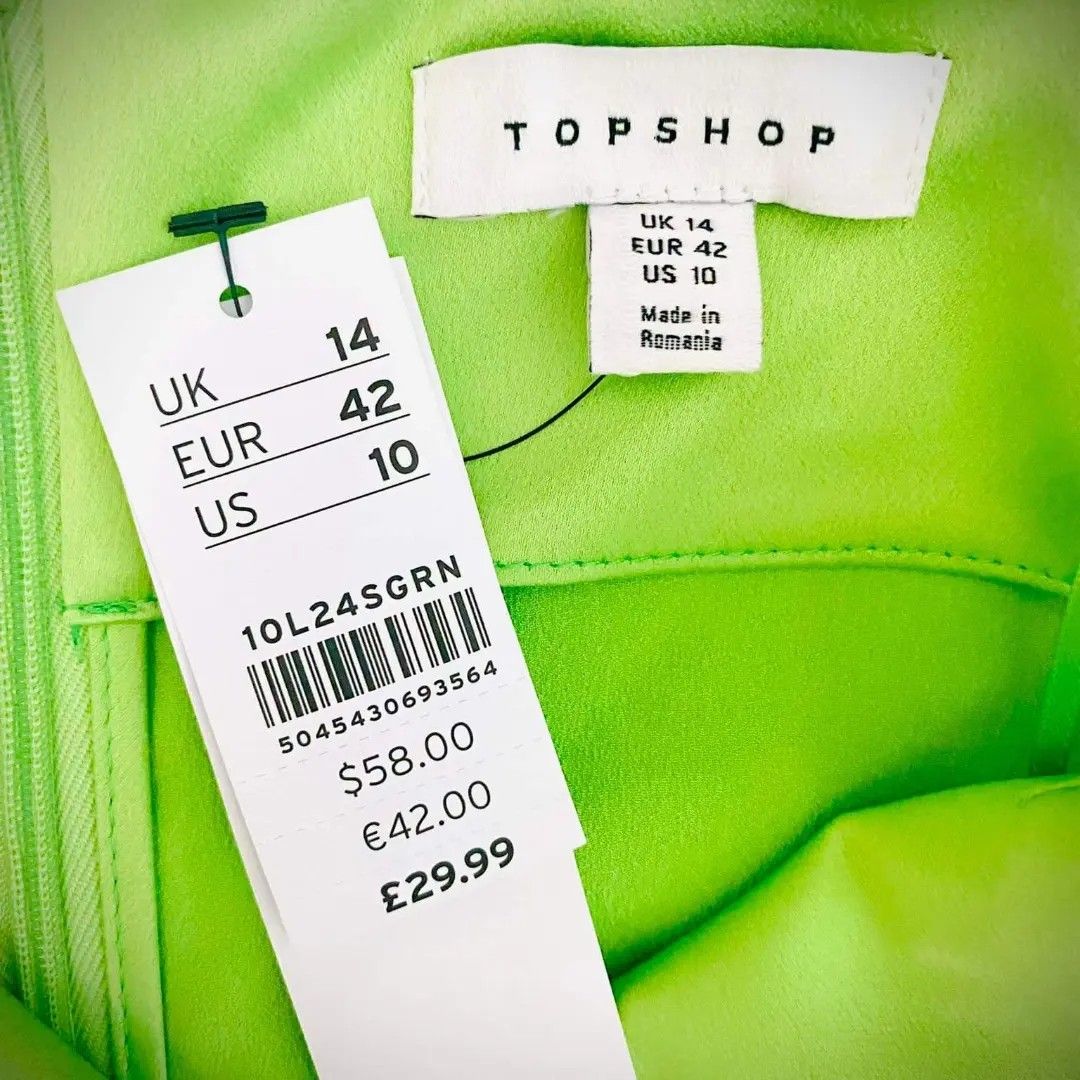 Topshop mint green best sale dress
