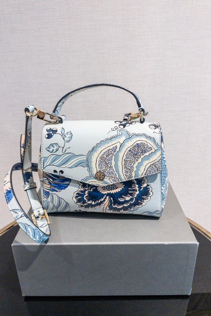 Tory Burch Cross body bag ( Light Blue ), Luxury, Bags & Wallets on  Carousell