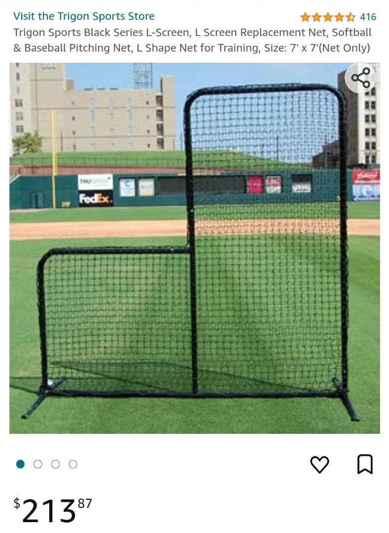 Trigon Sports Pro Cage Black Series LScreen Softball & Baseball