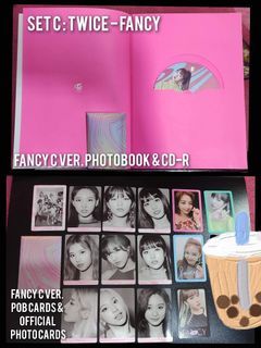 TWICE- Fancy Unsealed Album | Photobook, CD-R | POB cards & Off. Photocards
