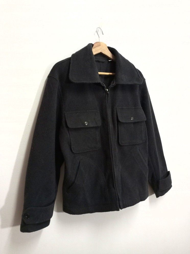 uniqlo u wool blend fleece jacket