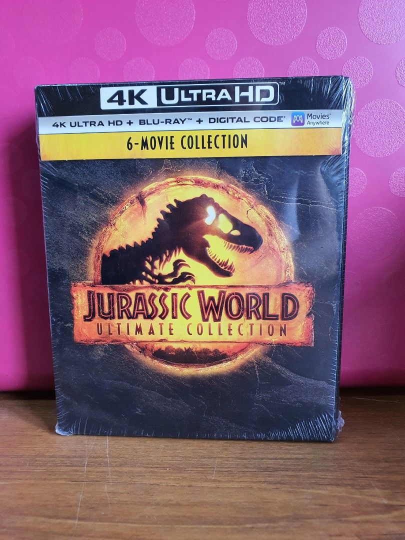 Jurassic Park 6-Movie Collection - 4k UHD + BLU-RAY Box Set