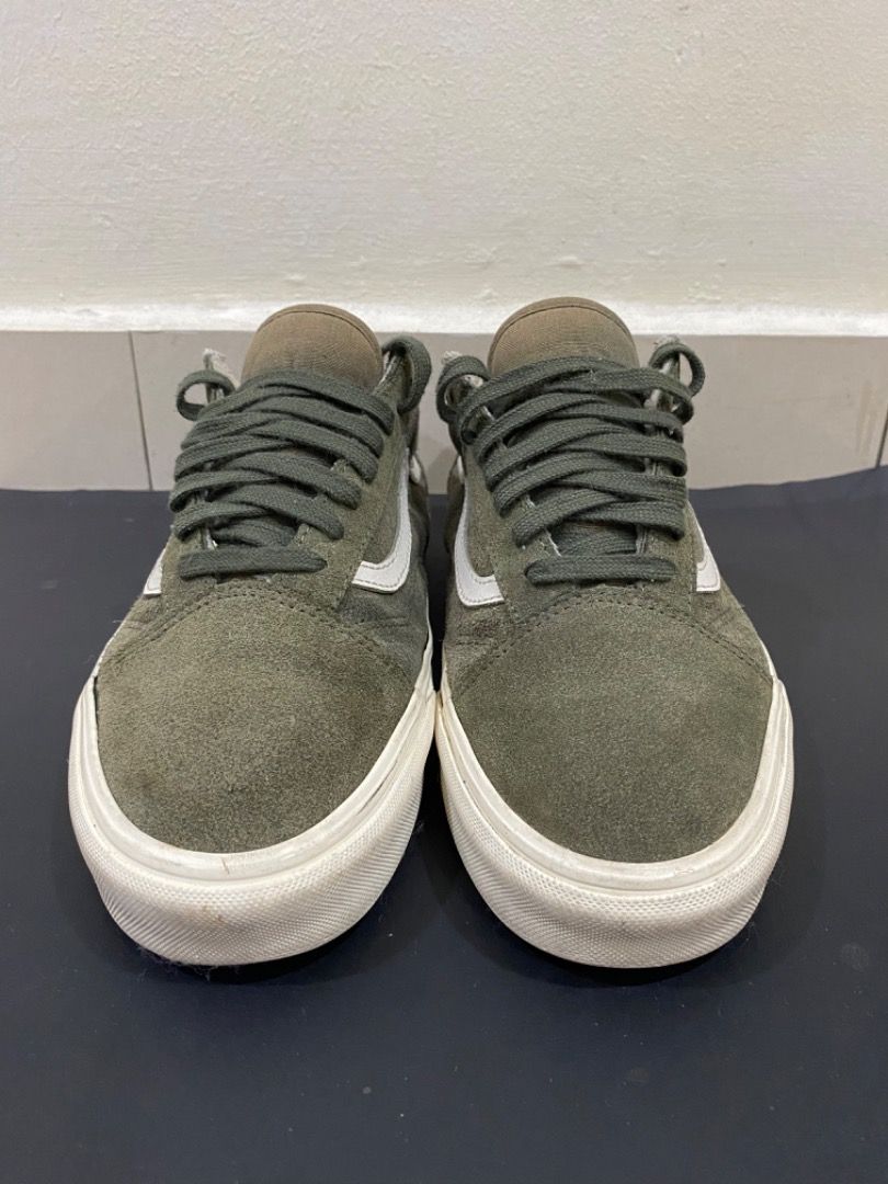 Olive green cheap sherpa vans