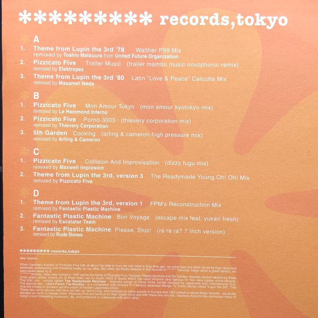 Various – Readymade Records, Tokyo - The Remixes (CSMUSIC