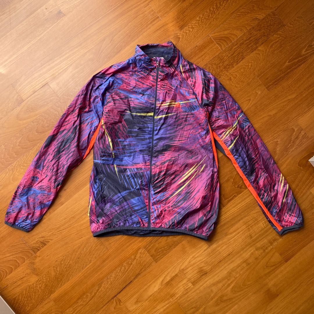 SALE Vintage 90s Adidas Purple Vaporwave Abstract Windbreaker