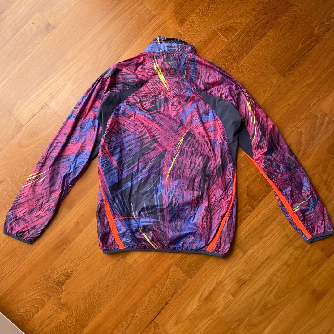 SALE Vintage 90s Adidas Purple Vaporwave Abstract Windbreaker