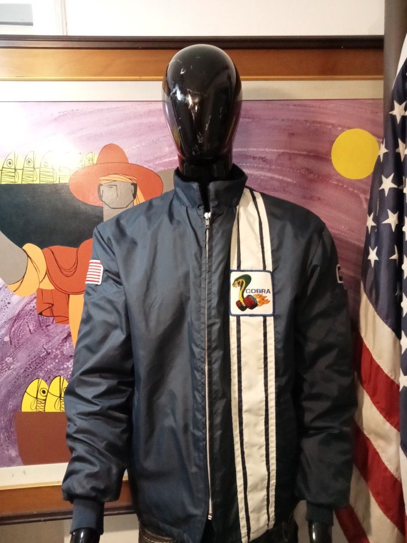 Vintage Ford Shelby Cobra Racing Jacket Bomber Jacket Men s