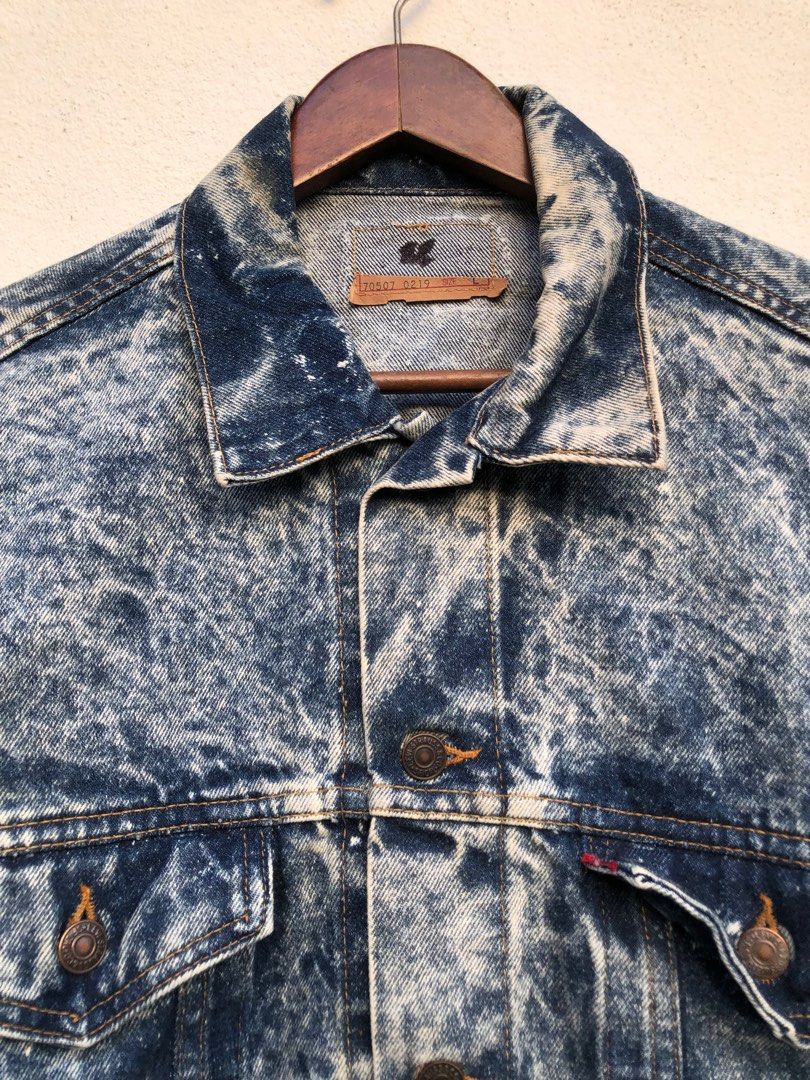 Levis acid sale wash denim jacket