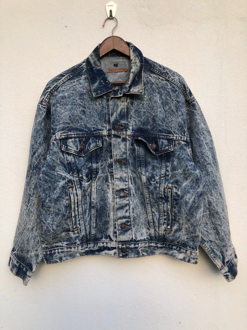 Levis acid discount wash denim jacket