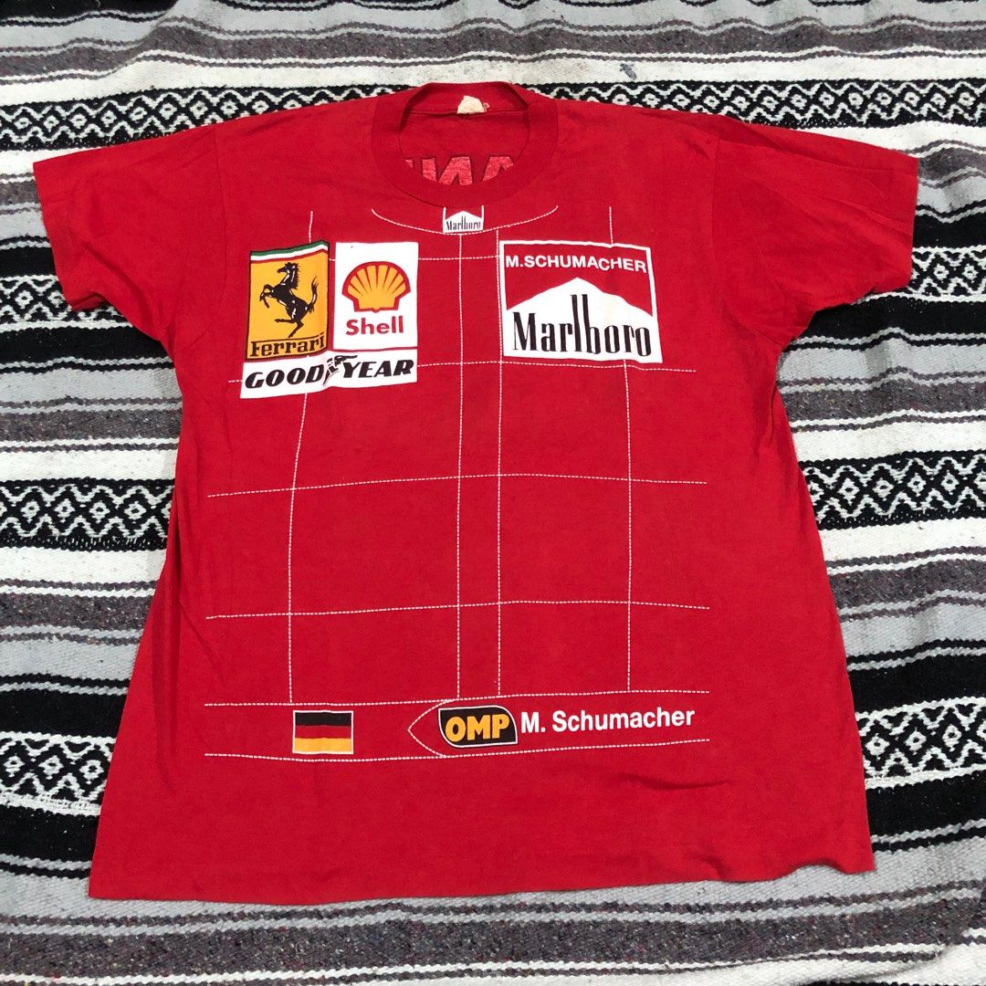 LOT De 8 T-shirts Vintage MARLBORO - Taille XLT (Big & Tall) - Multicolore - Occasion Très Bon état - Pour Collectionneurs Ou Look Décontracté