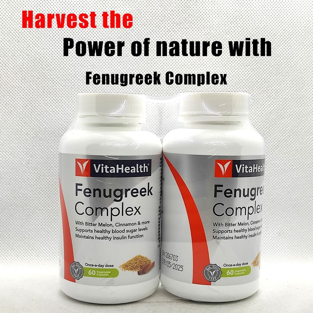 VitaHealth Fenugreek Complex 60s+60s, Health & Nutrition, Health