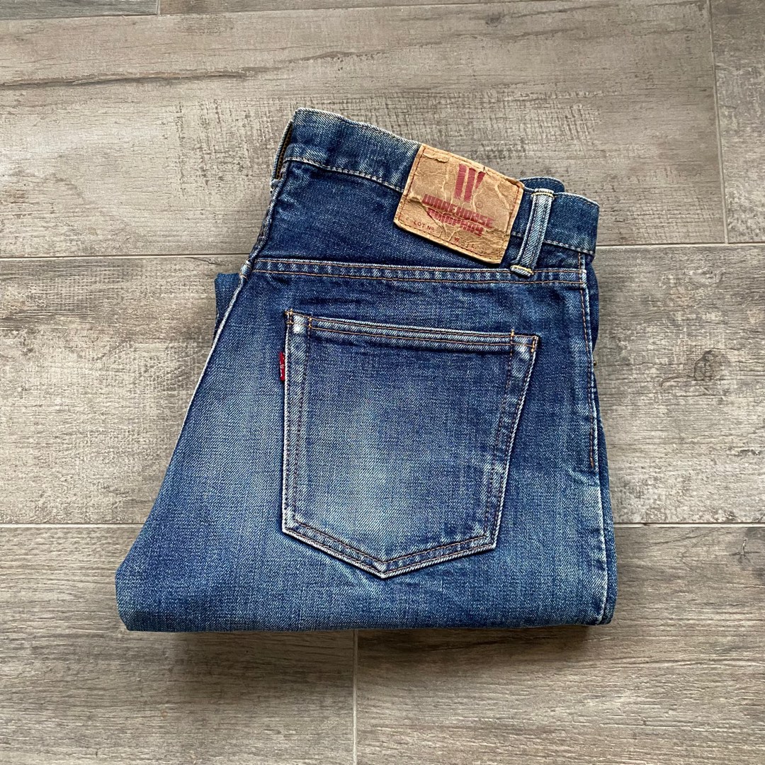 WAREHOUSE VINTAGE DENIM JEANS JAPAN REDLINE 牛仔褲日牛, 男裝, 褲