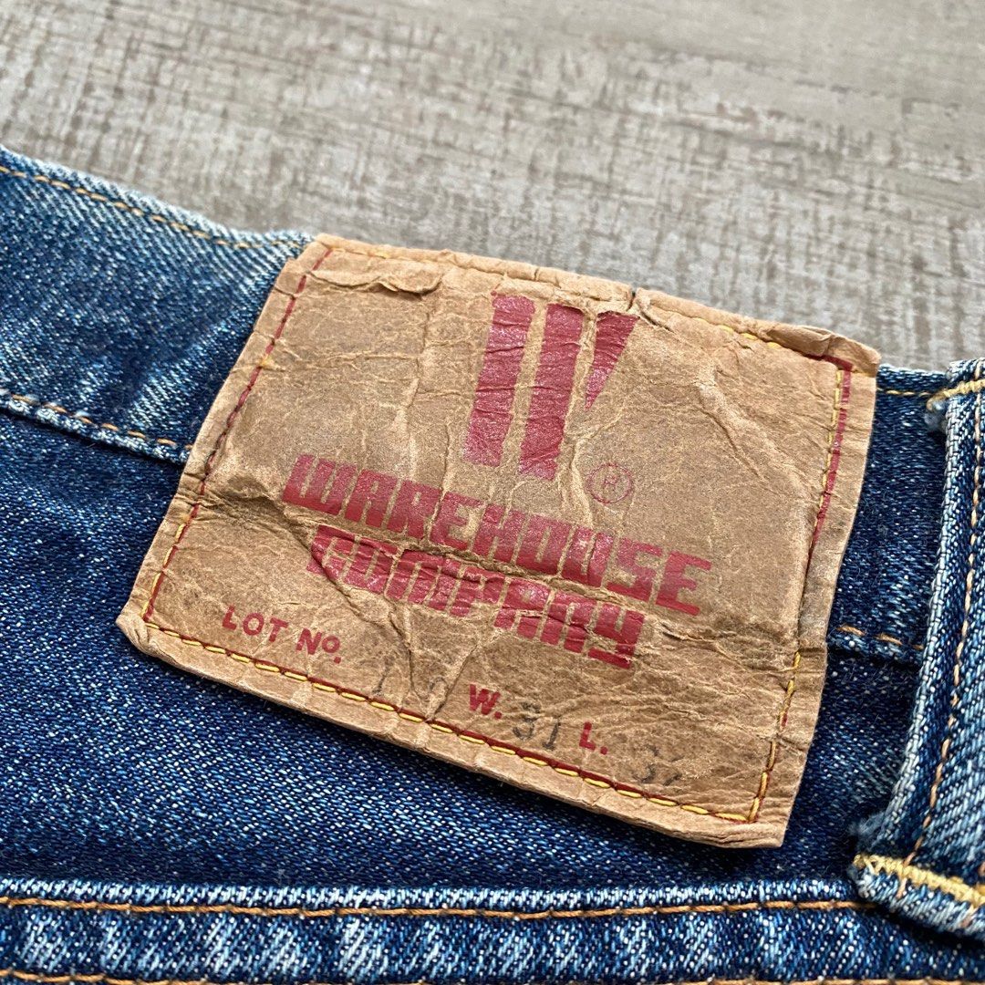 WAREHOUSE VINTAGE DENIM JEANS JAPAN REDLINE 牛仔褲日牛, 男裝, 褲