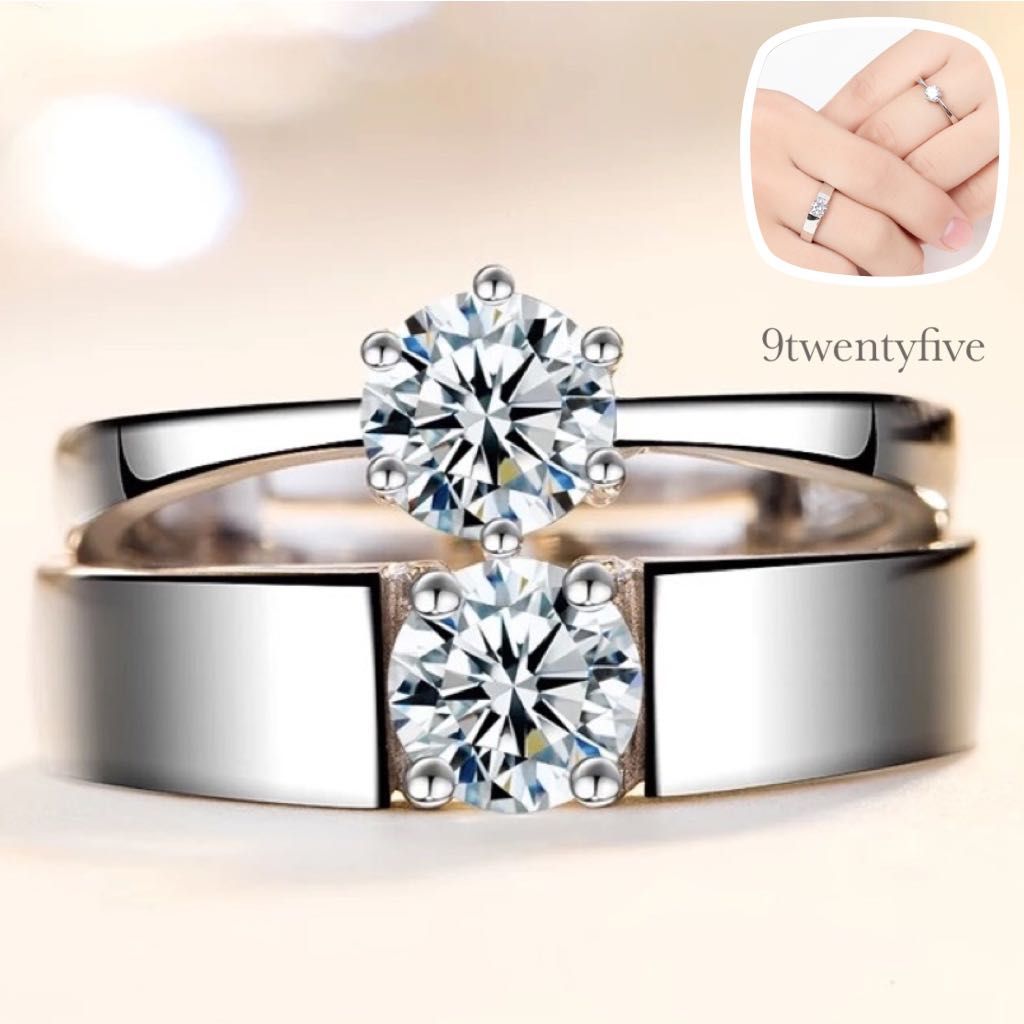 Wedding adjustable rings free size for couple