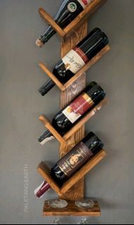 Wine rack organizer wall mounted