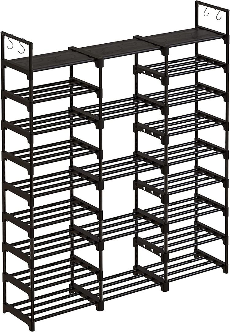 WOWLIVE Tiers Large Shoe Rack Shoe Storage Shoe Organizer 50-55